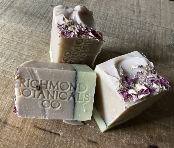 BOTANICAL HAND MADE SOAP. Pink Clay Rose
