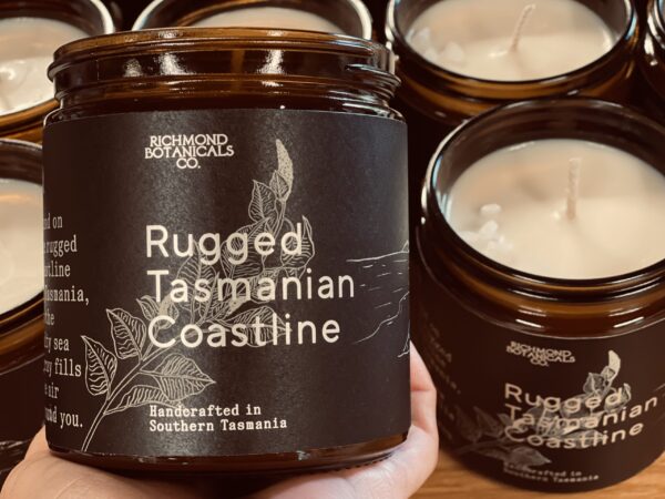 ARTISAN CANDLE. Rugged Tasmanian Coastline