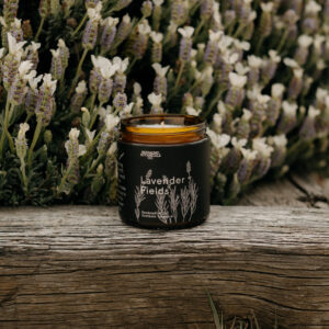 BOTANICAL ESSENTIAL OIL CANDLE. Lavender Fields