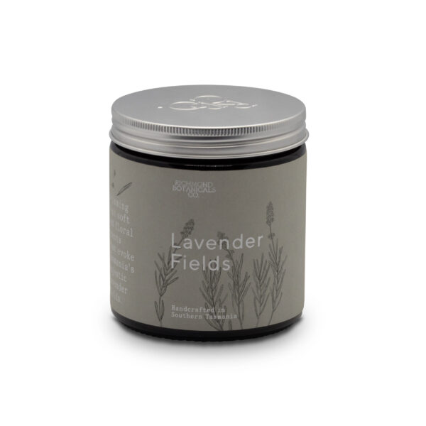 BOTANICAL ESSENTIAL OIL CANDLE. Lavender Fields